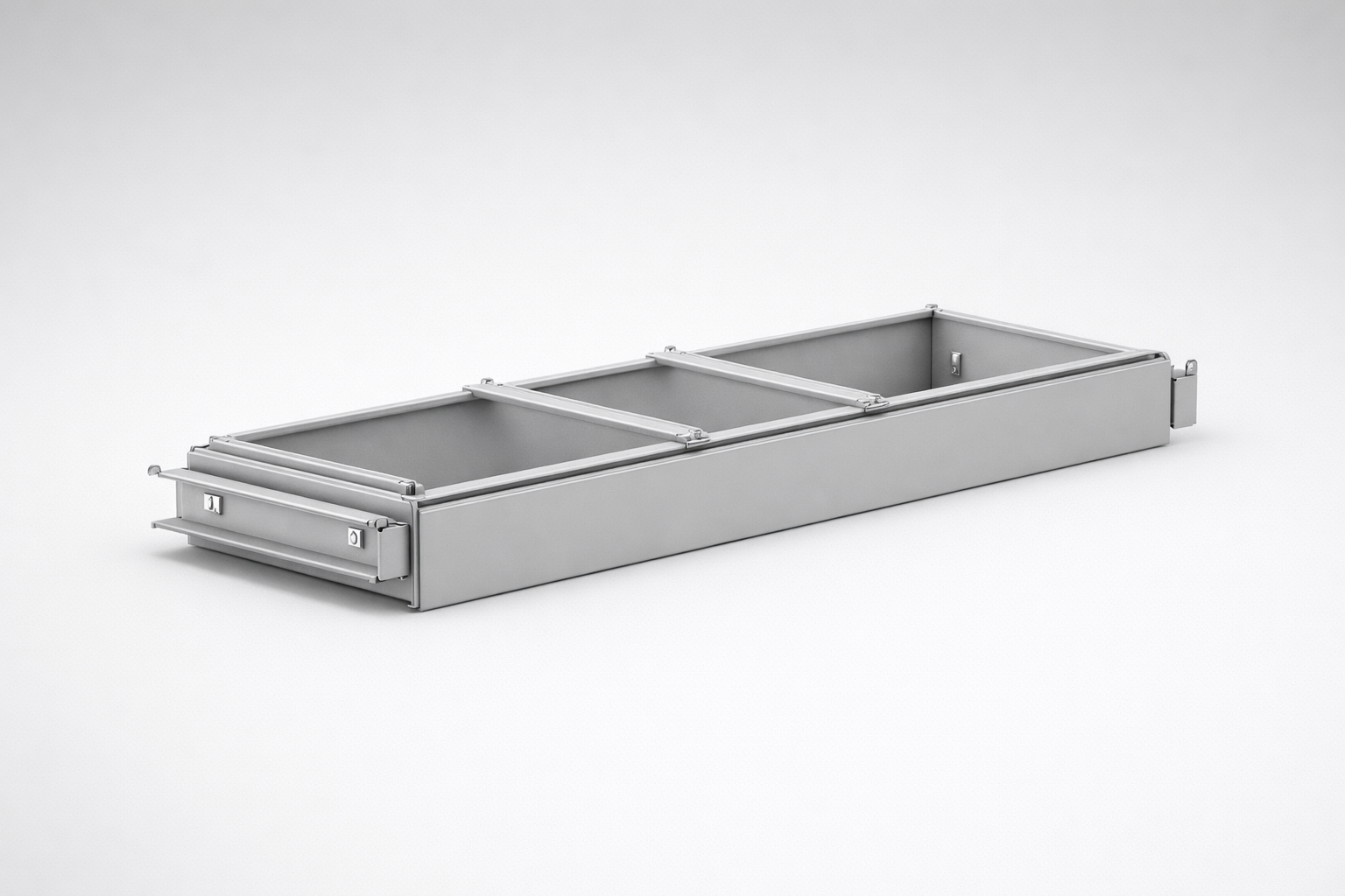 Akcesorium do szaf biurowych Szuflada ramowa – 95 x 751 x 360 - dostosowanie wnętrza metalowych szaf do segregatorów