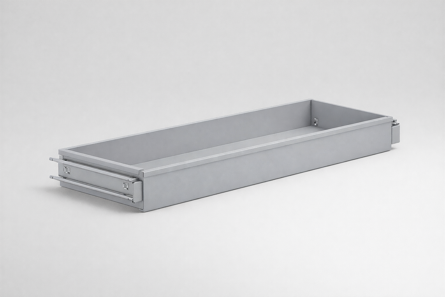 Akcesorium do szaf biurowych Szuflada pełna – 102 x 971 x 372 - dostosowanie wnętrza metalowych szaf do segregatorów