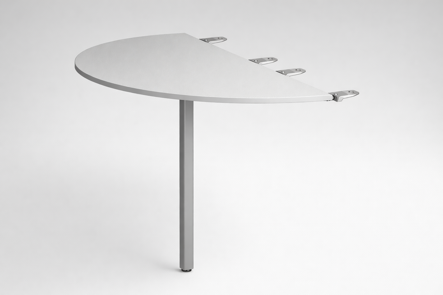 Stół biurowy Łącznik półokrągły 60 - powtarzalne stanowiska pracy, łączenie blatów i łatwe