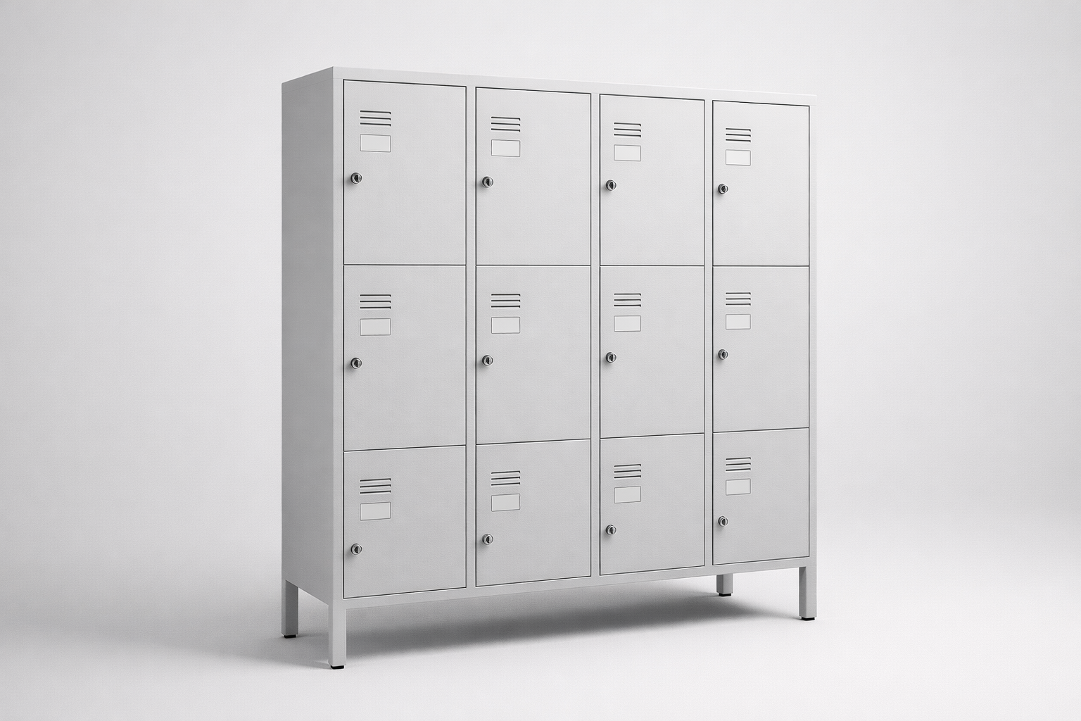 Szafa z drzwiami z plexi MSus 433 – na nóżkach - połączenie przejrzystości wizualnej zawartości z