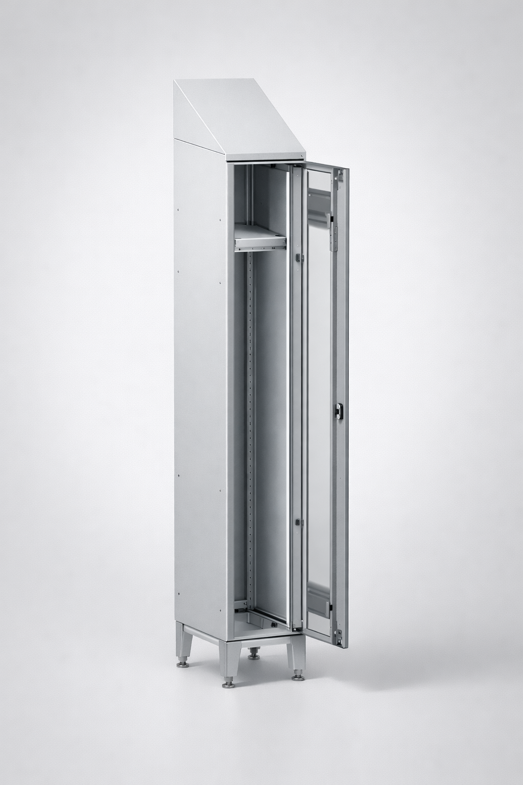 Szafa MSUV MSum 311v – nogi, z daszkiem 1 pkt - połączenie przechowywania rzeczy osobistych lub