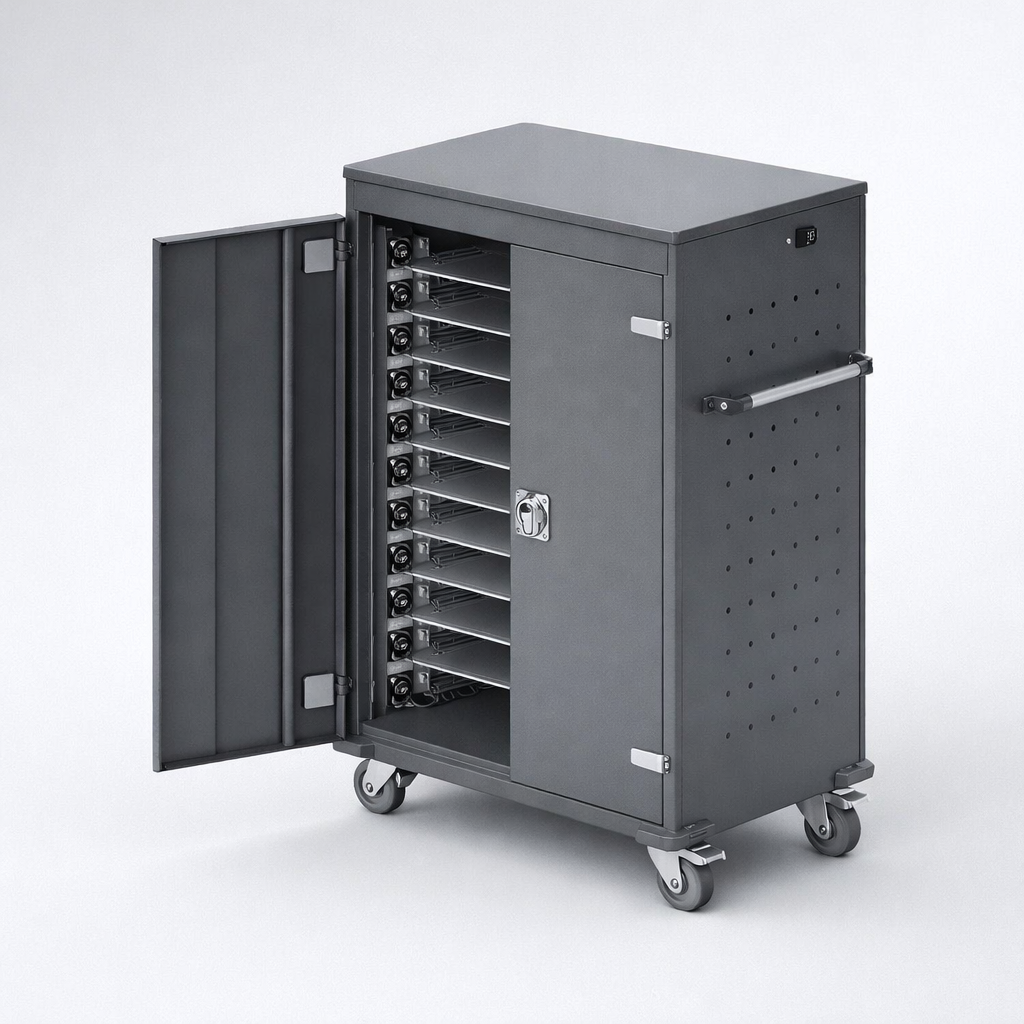 Wózek na laptopy WNL 0614051004 - kontrolowany obieg, ładowanie i sprawne