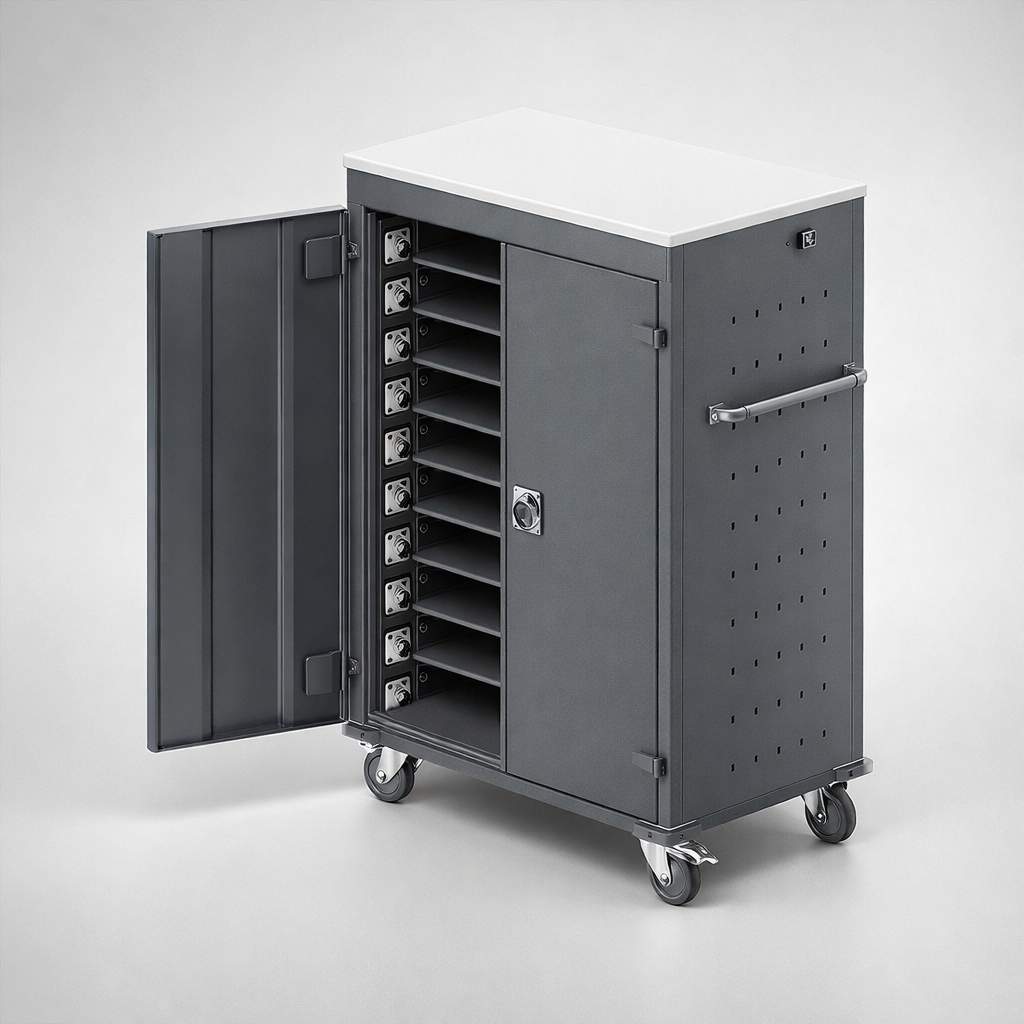 Wózek na laptopy WNL 0614051017 - kontrolowany obieg, ładowanie i sprawne