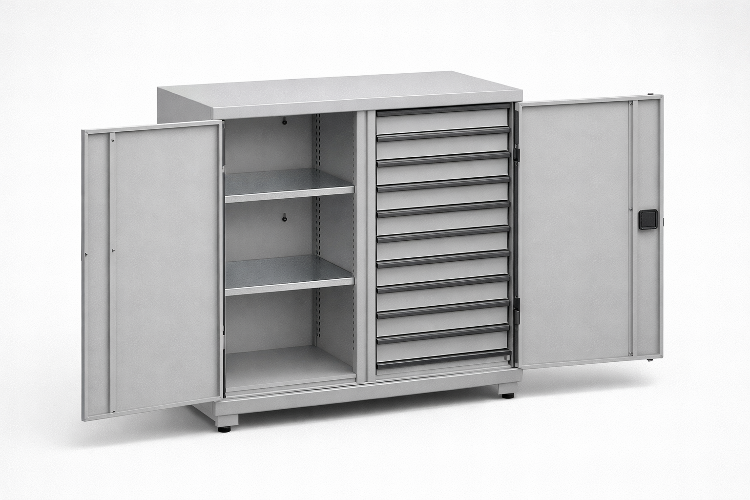 Szafa warsztatowa MSW112/5-15 - organizację narzędzi, komponentów i wyposażenia