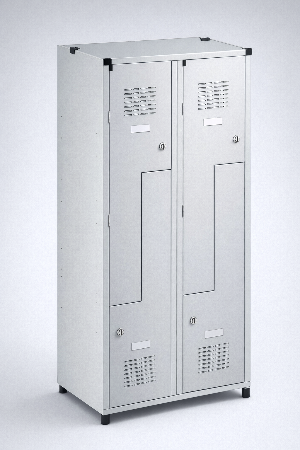 Szafka ubraniowa BHP typu L Sul 32 W st - wygodne gospodarowanie przestrzenią szatni przy