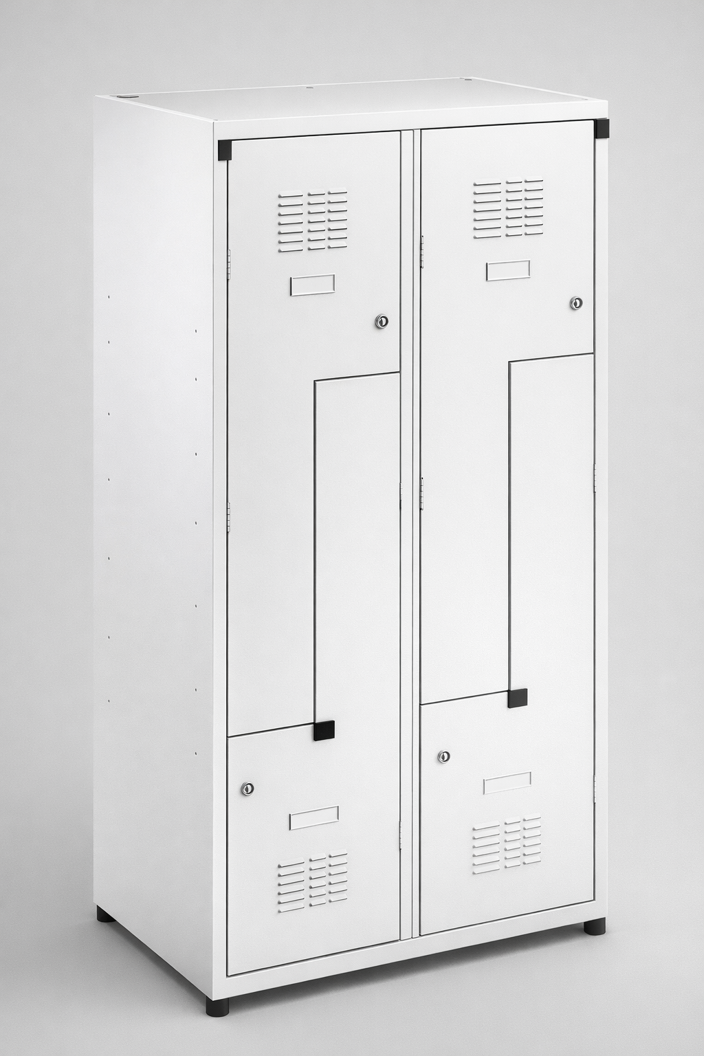 Szafka ubraniowa BHP typu L Sul 42 W st - wygodne gospodarowanie przestrzenią szatni przy