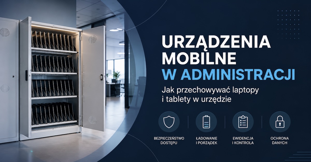 Laptopy i tablety przechowywane w administracji publicznej