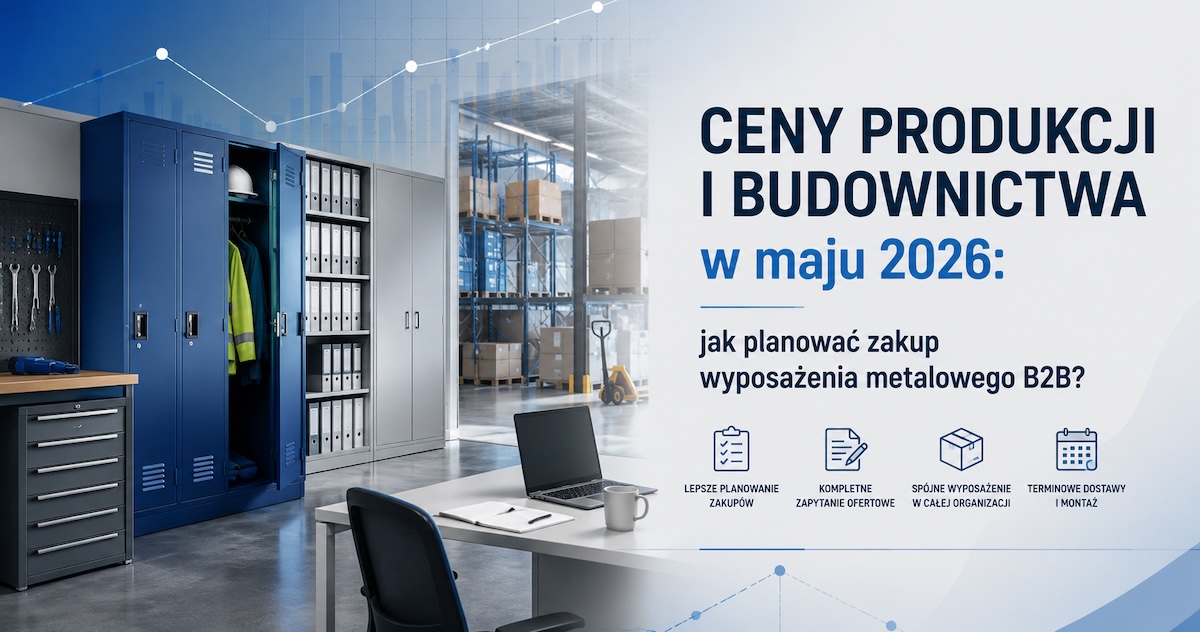 Nowoczesne wyposażenie metalowe w firmie jako element planowania zakupów B2B przy zmiennych kosztach produkcji i budownictwa