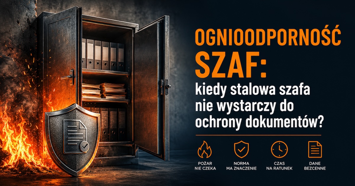 Kiedy stalowa szafa nie wystarcza do ochron dokumentów. Ognioodporność.